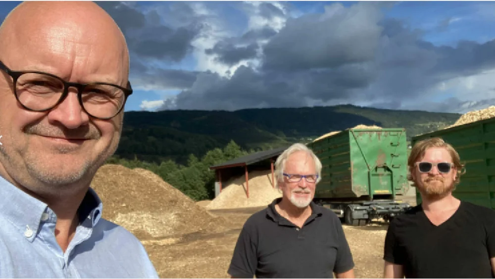Dagleg leiar Dag Nikolai Ryste t v medeigar og styremedlem Johannes Terje Håskjold og Chief Green Officer Kristian E Vik foto Green Glocal