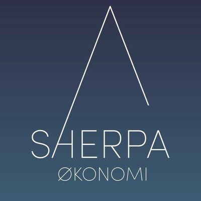 Sherpa logo med bakgrunn